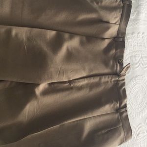 Dress pants/cuffs.  Waist buttons for suspenders